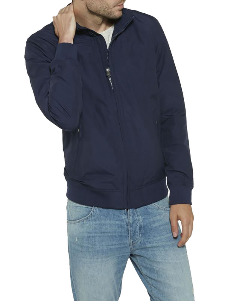 wrangler bomber jacket navy