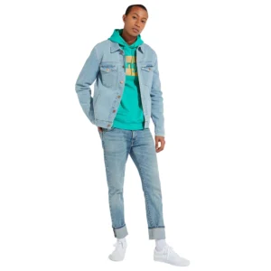 WRANGLER REGULAR JACKET MID BLEACH W4432315N