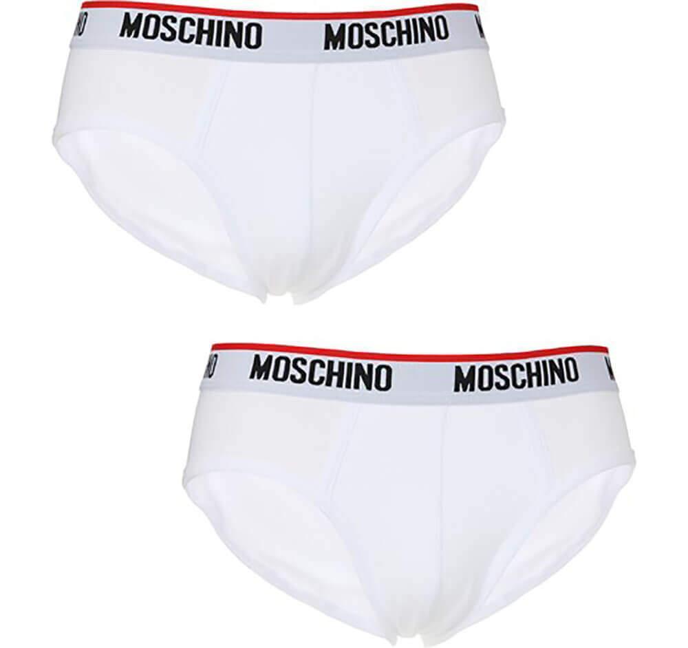 MOSCHINO 2 PACK SLIP UOMO A4703 5670 1 BIANCO