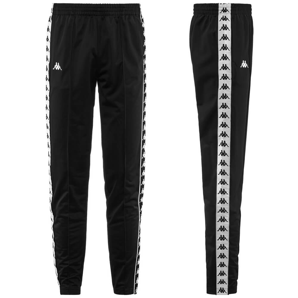 black and white kappa pants