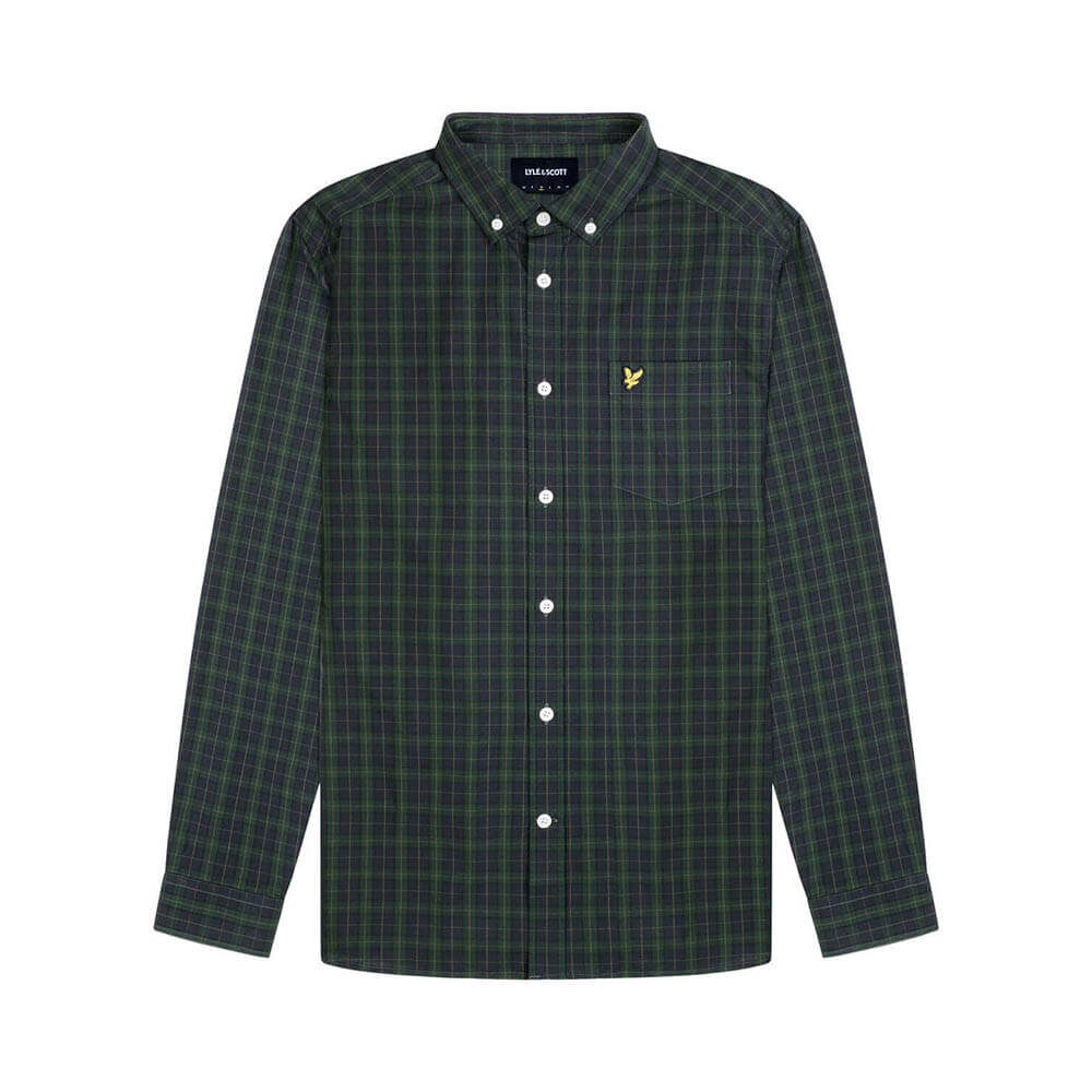 LYLE & SCOTT CAMICIA CHECK LW1309V W195 DARK NAVY