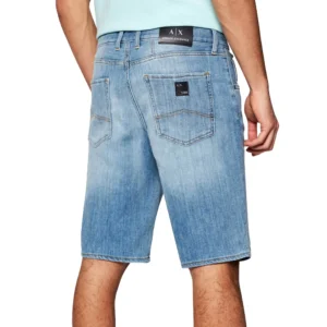ARMANI EXCHANGE BERMUDA JEANS UOMO 3KZJ80 Z1FCZ 1500 INDIGO DENIM