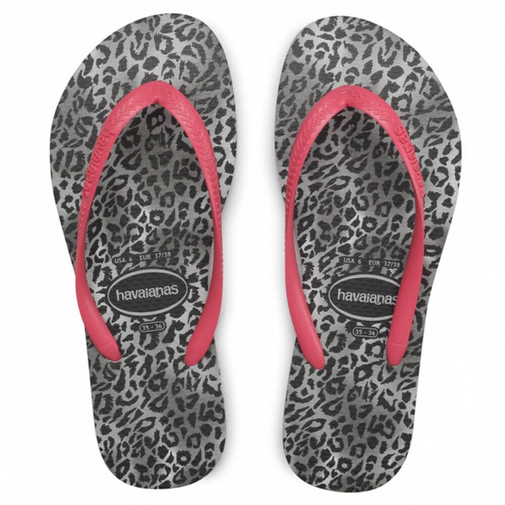 HAVAIANAS 41454800090 SLIM LEOPARD BLACK