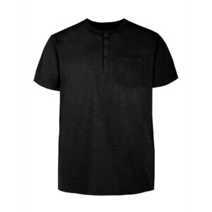 BOMBOOGIE T SHIRT TEE FRONT OPENING TM6347T JSSG90 BLACK