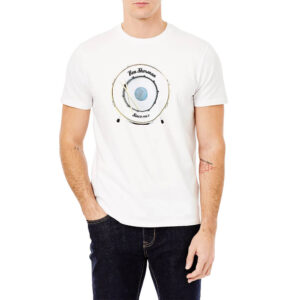 BEN SHERMAN 64040 010 T SHIRT DRUM TARGET TEE WHITE