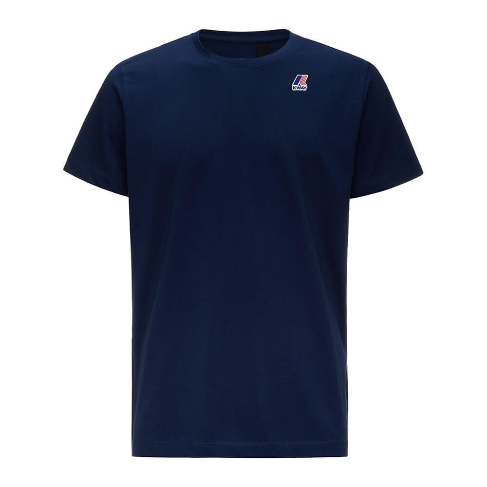 K-WAY UOMO T SHIRT EDOUARD K007JE0 K89 BLUE DEPHT
