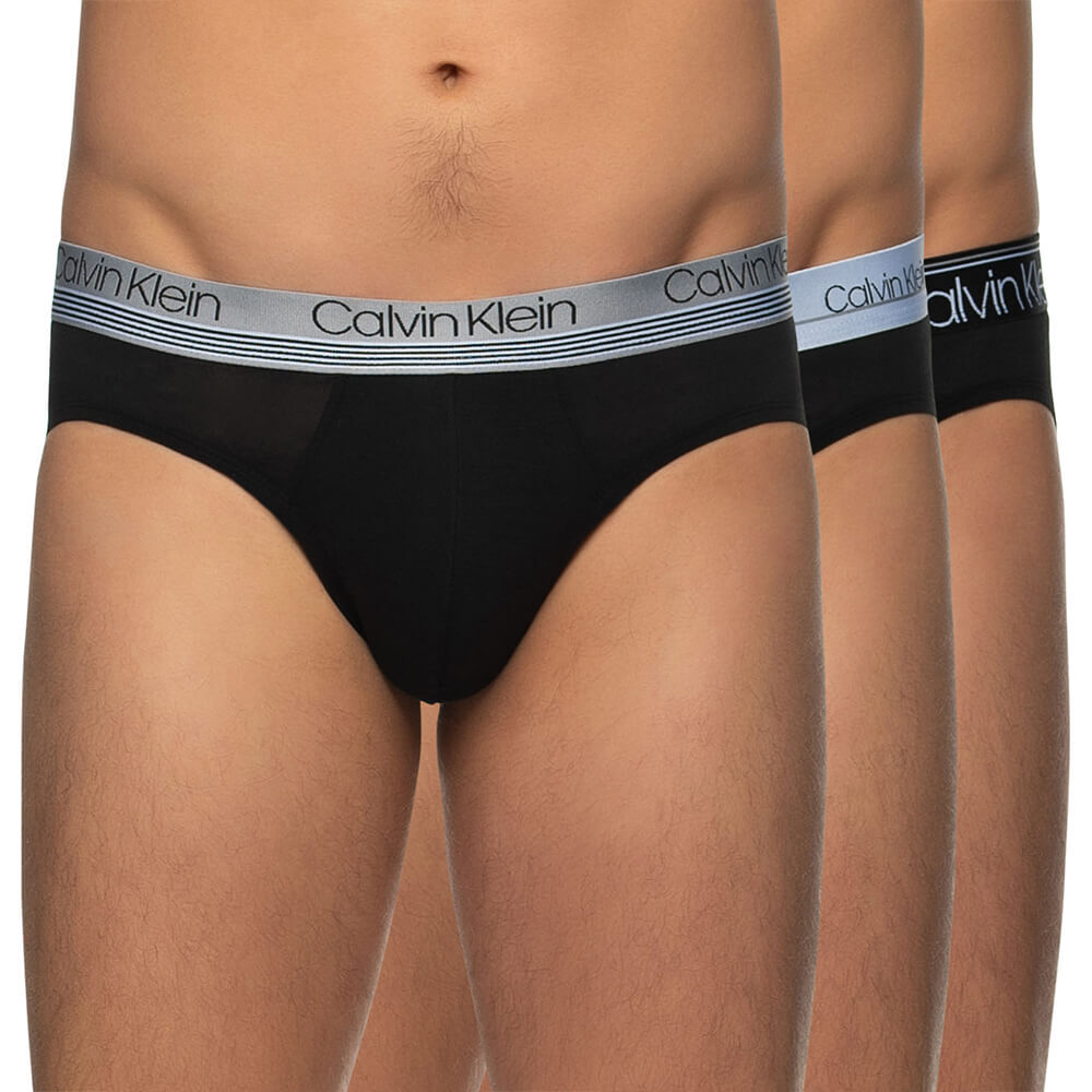 CALVIN KLEIN 3 PACK SLIP NB2415A T6B NERO