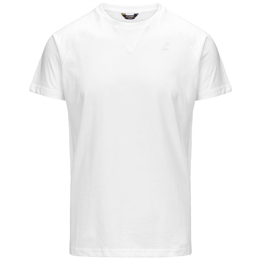 K-WAY UOMO T SHIRT EDWING K0074Q0 001 BIANCO