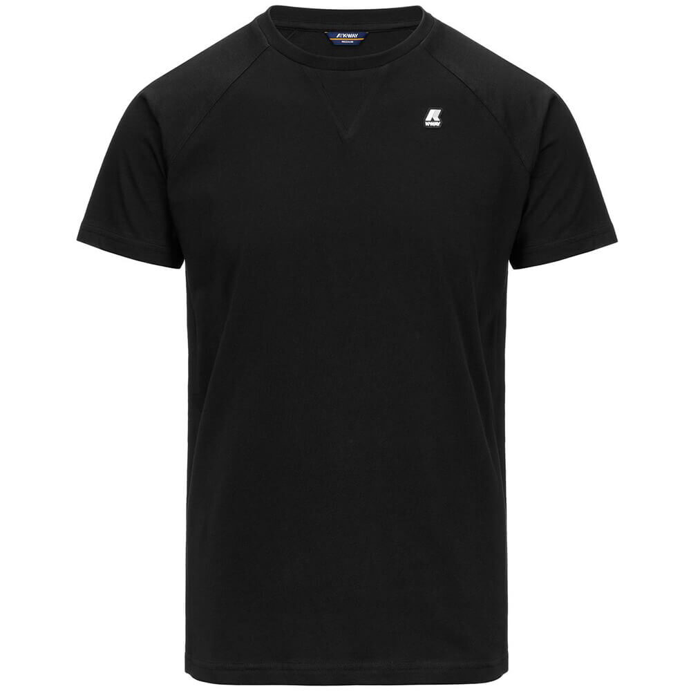 K-WAY UOMO T SHIRT EDWING K0074Q0 USY BLACK PURE
