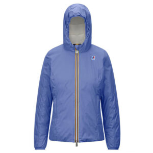 K-WAY LILY THERMO PLUS.2 DOUBLE K111BHW ABZ GIACCA CORTA DONNA BLUE WHITE
