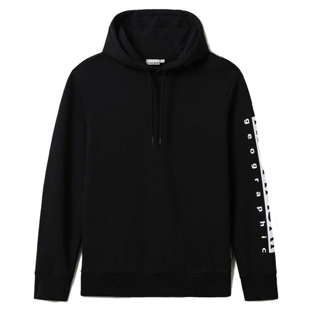 NAPAPIJRI FELPA BADAS UOMO CON CAPPUCCIO NP0A4FQM0411 BLACK