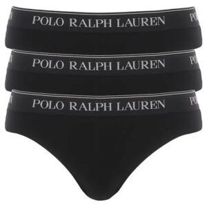POLO RALPH LAUREN SLIP LOW RISE BRF-3 PACK-BRIEF 714835884002 nero