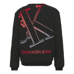 CALVIN KLEIN FELPA UOMO GIROCOLLO J30J318754 BEH NERO