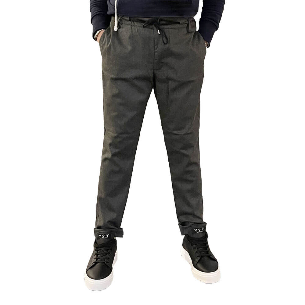 Derriere Pantalone Coulisse 7752 112 Grigio