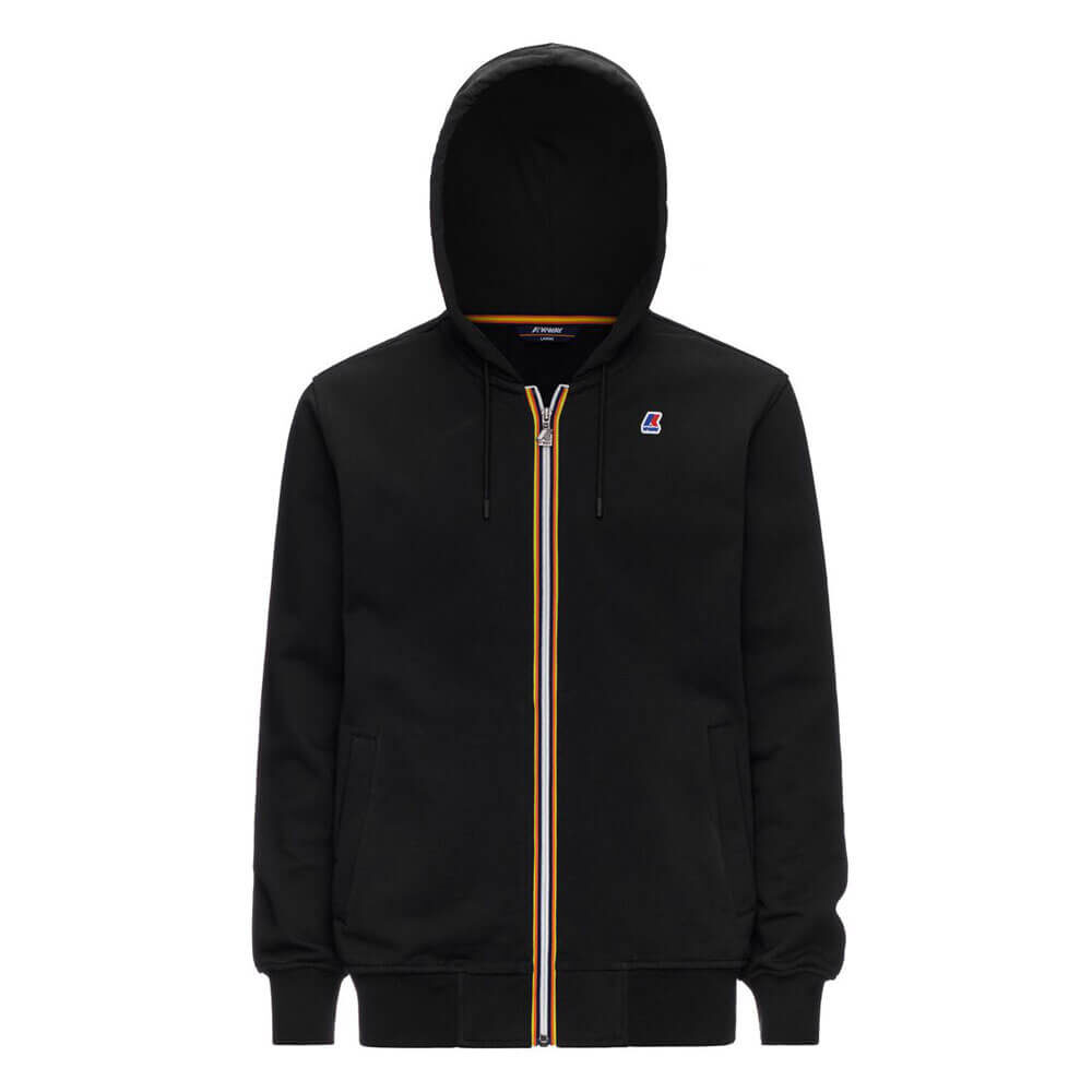 K-Way Felpa Uomo Con Cappuccio K1121GW USY Anthony Nero