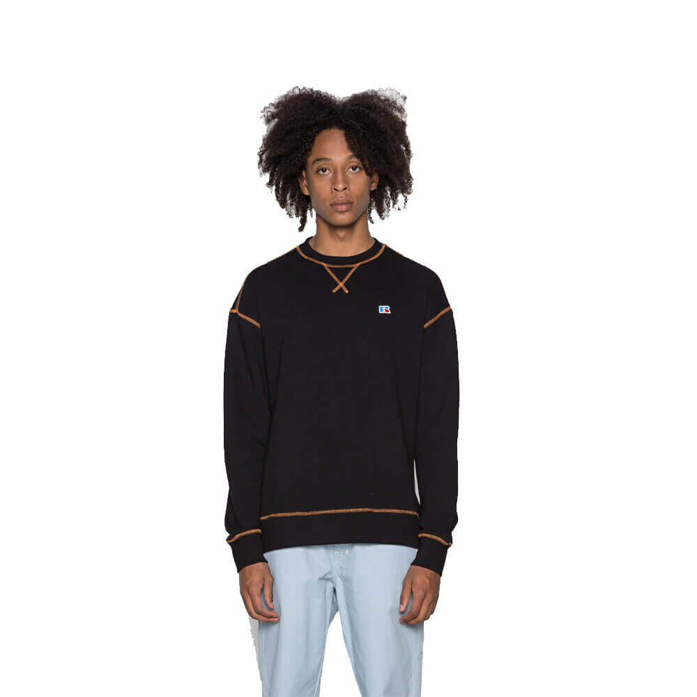Russell Athletic Collum Crewneck Sweatshirt E16092 099 Black