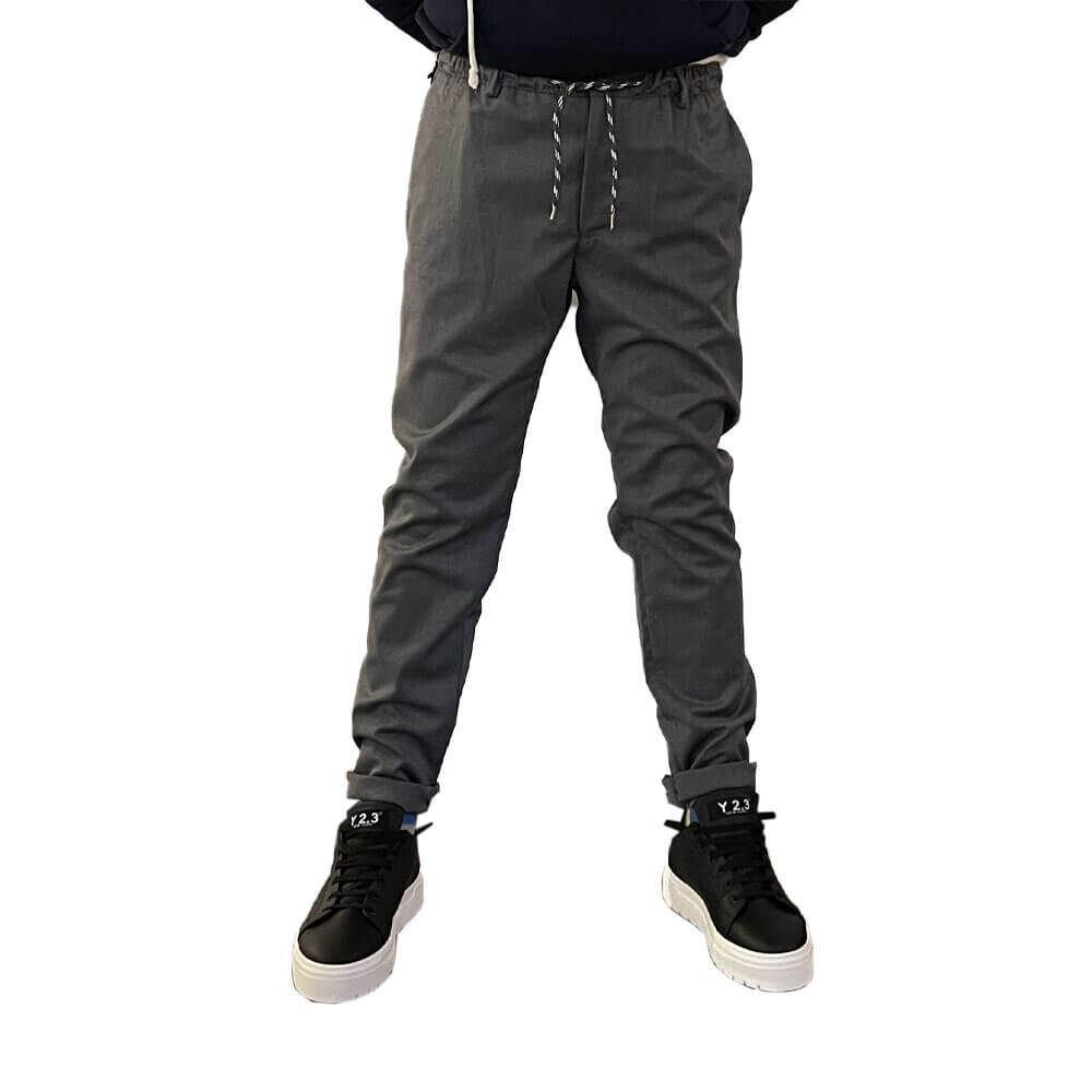 Derriere Pantalone Coulisse 7752 281 Grigio