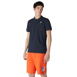 K-Way Polo uomo Briac Stretch K00BCM0 K89 Blue Depth