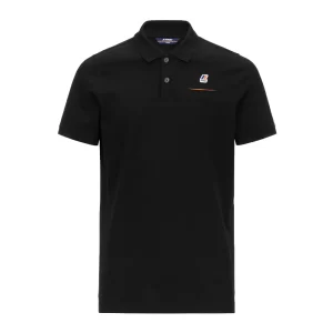 K-Way Polo uomo Briac Stretch K00BCM0 USY Black Pure