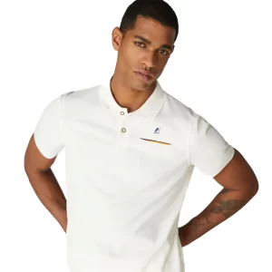 K-Way Polo uomo Briac Stretch K00BCM0 XRE White