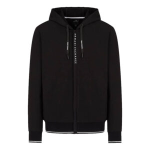 Armani Exchange Felpa uomo con cappuccio e zip 8NZM82 ZJH3Z 1200 Black