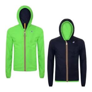 K-Way Jaques Plus Double Fluo K002EI0 900 Green Fluo Blue Depth