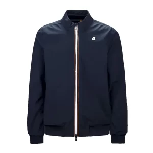 K-Way Uomo Arsene Bonded Jersey K111Psw k89 Blue Depth