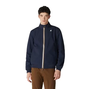 K-Way Uomo Arsene Bonded Jersey K111Psw k89 Blue Depth