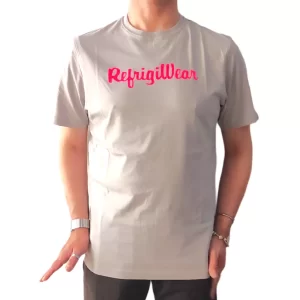 Refrigiwear Davis T shirt uomo T22100 JE9101 G05000 Grigio perla