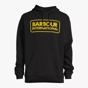 BARBOUR International Felpa uomo con cappuccio MOL0329 BK31 Nero
