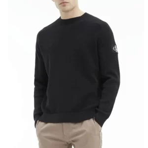 Calvin Klein pull over uomo J30J321692 BEH Nero
