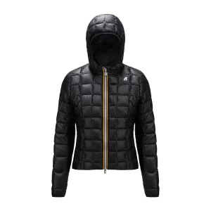 K-Way giubbino corto donna LILY TD BRILLIANT RIPSTOP K4116TW Black Pure