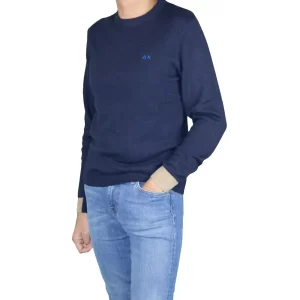 SUN68 maglia girocollo uomo K42134 07 Navy Blue