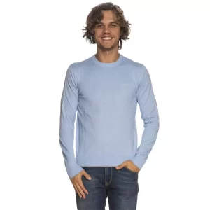 Armani Exchange Pullover Uomo 6LZM2V ZM1HZ 05GU Blue Fax