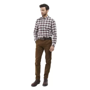 BARBOUR camicia uomo Alderton tailored MSH5033 BE11 ECRU