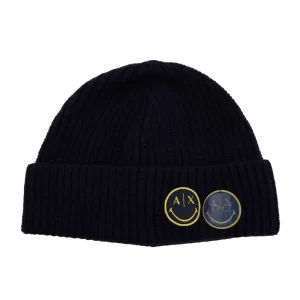 Armani Exchange Beanie Uomo 954667 2F303 00035 Blu Navy