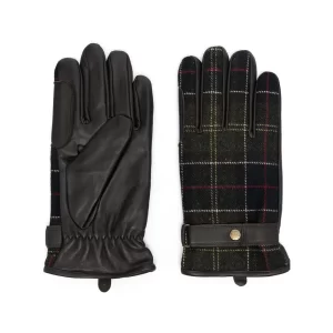 BARBOUR guanti in vera pelle Newbrough Tartan Gloves MGL0051 TN11