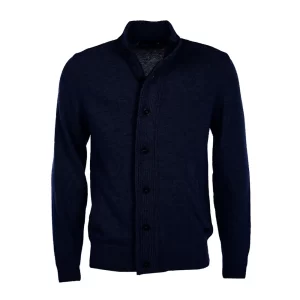 BARBOUR maglia uomo zip through essential patch MKN0731 NY91 Navy
