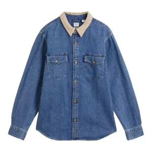 Levi’S® camicia uomo con colletto a contrasto A1919 0006 Denim