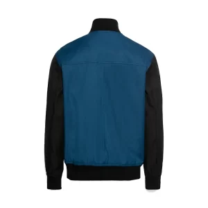 Lyle & Scott Block Bomber uomo JK1700V 35880 W815 Blu Elettrico