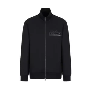 Armani Exchange Felpa Zip Uomo 6LZMBF ZJCAZ 1200 Black