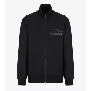 Armani Exchange Felpa Zip Uomo 6LZMBF ZJCAZ 1200 Black