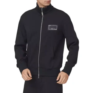 Armani Exchange Felpa zip uomo 6LZMJB ZJXFZ 1200 Black