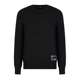 Armani Exchange Pullover Girocollo Uomo 6LZM1U ZMM9Z 1200 Black