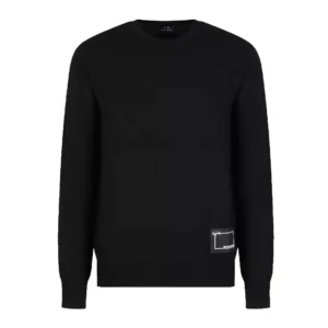 Armani Exchange Pullover Girocollo Uomo 6LZM1U ZMM9Z 1200 Black