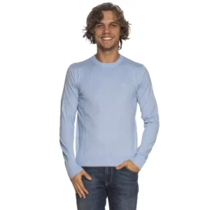 Armani Exchange Pullover Uomo 6LZM2V ZM1HZ 05GU Blue Fax