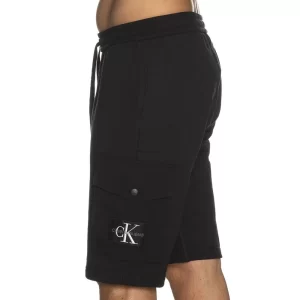 Calvin Klein Bermuda uomo Monologo Badge J30J323140 BEH Nero