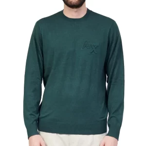 Armani Exchange Pullover Uomo 3RZM2Z ZMW8Z 1882 Green Gables