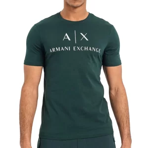 Armani Exchange Camicia uomo 3RZCL2 ZN1XZ 85CN Deep Navy Black Word -  Abbigliamento Mediterraneo