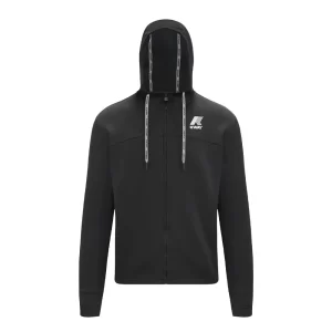 K-Way Felpa Uomo Yahnn K61243W USY Black Pure